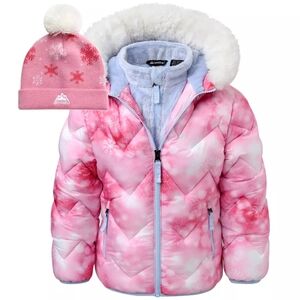 Snozu 4T Winter puffer jacket & hat